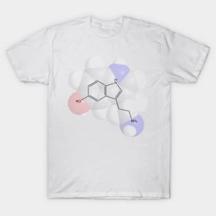Serotonin Molecule Chemistry T-Shirt